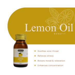 Hemani oil Lemon 30ml / Хемани натуральное масло Лимона 30мл