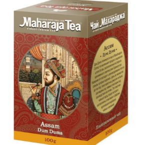 Plantation Assam BlackTea Maharaja Dumduma100g/ Чай Ассам "Maharaja Думдума" черный крупно листовой чай 100г