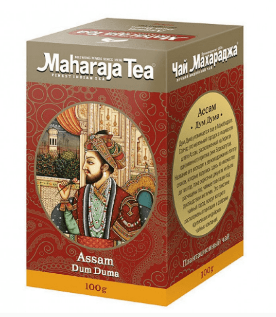 Plantation Assam BlackTea Maharaja Dumduma100g/ Чай Ассам "Maharaja Думдума" черный крупно листовой чай 100г